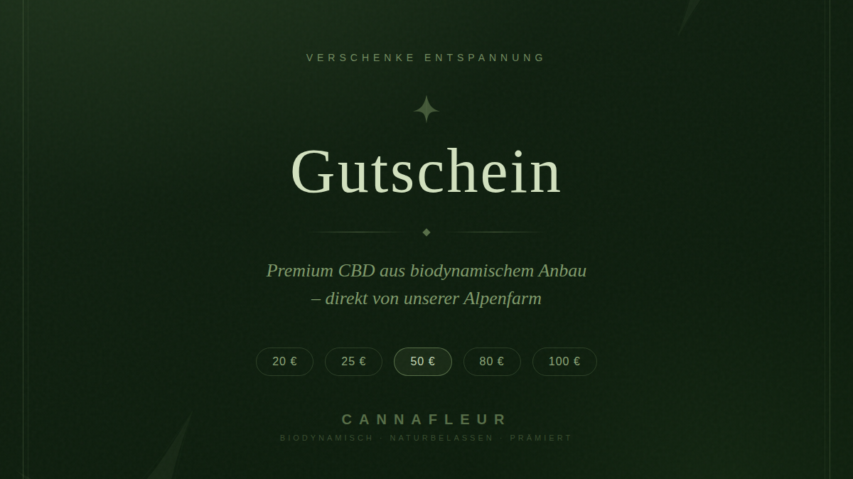 Cannafleur Gutschein